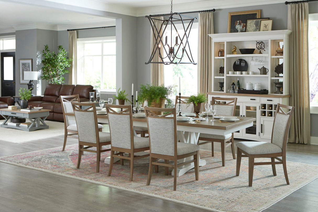 Americana Modern Dining - Upholstered Dining Chair (Set of 2) - Cotton White alternate view 4