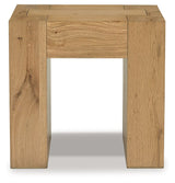 Bracken - Square End Table - Light Brown