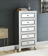 Noralie - Cabinet - Mirrored, Faux Diamonds