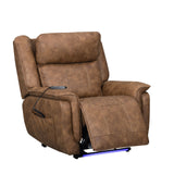 Kyra - Reclinable automático deslizante con reposacabezas y reposapiés eléctricos