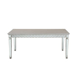 Varian - Dining Table - Mirrored & Antique Platinum