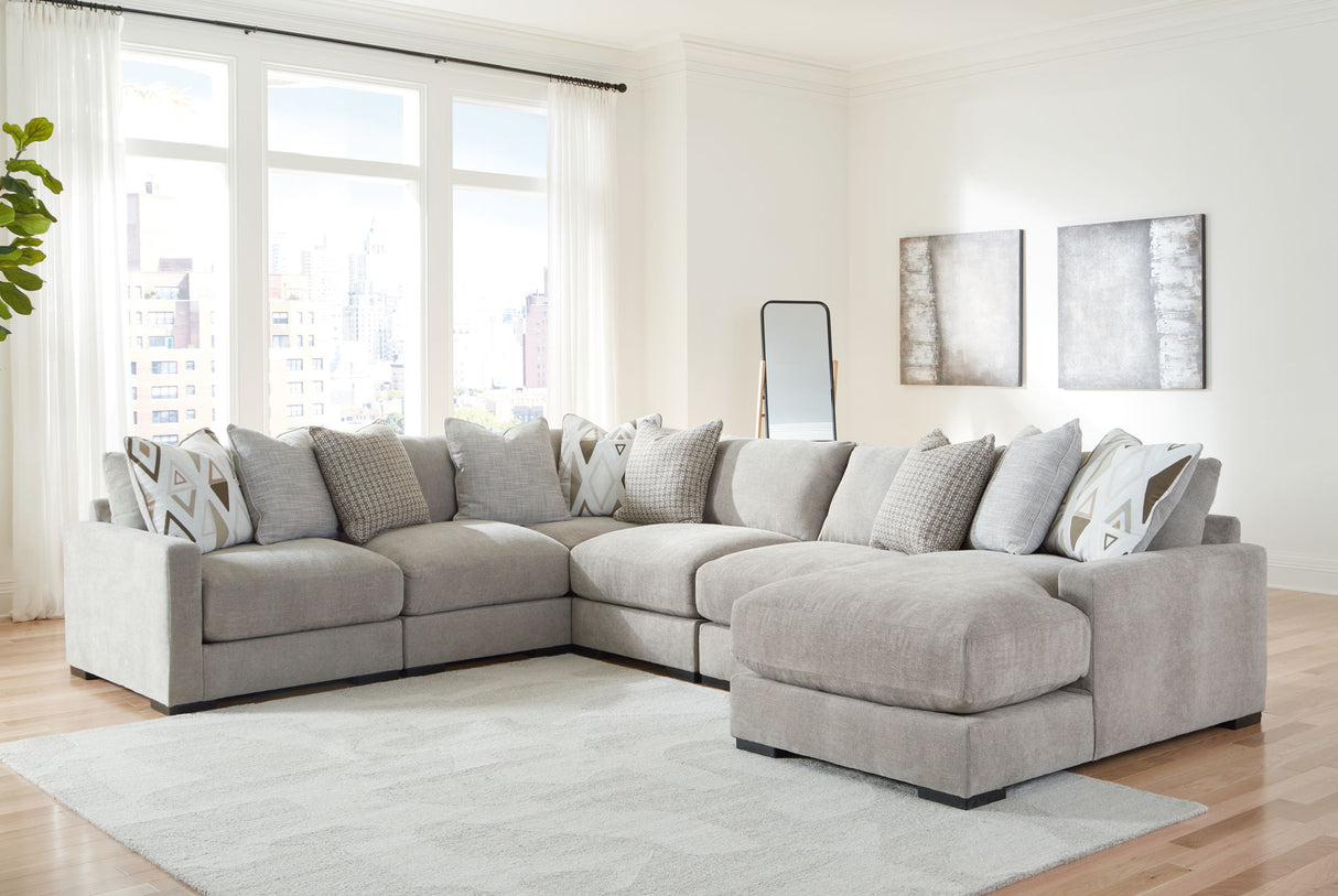 Aslan Court - Sectional With Ottoman Set alternate view 9