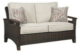 Paradise Trail - Medium Brown - Loveseat w/Cushion