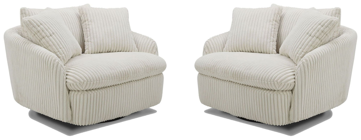 Boomer - Large Swivel Chair with 2 Pillows