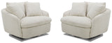 Boomer - Large Swivel Chair with 2 Pillows