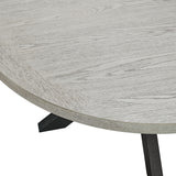 Axel - Round Dining Table - Espresso / Light Gray