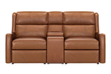 Channing - Power Zero Gravity Tilt Console Loveseat P3 - Renaissance Cinnamon