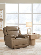 Glencroft - Sofá reclinable eléctrico / Reposacabezas ajustable - Sahara