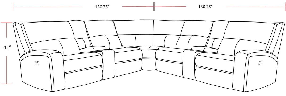 Polaris - Modular Power Reclining Sectional
