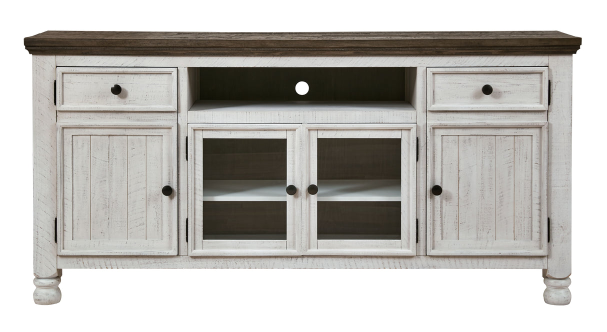 Havalance - Extra Large TV Stand - 4 Doors - Brown / Beige