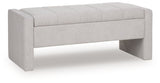 Akselman - Gray - Storage Bench