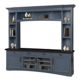 Americana Modern - TV Console with Hutch and LED Lights
