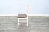 Pasadena - Ladderback Chair, Wood Seat (Set of 2) - Buckskin / Marble White