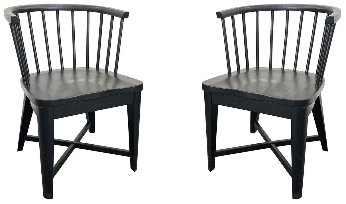 Americana Modern Dining - Dining Barrel Chair (Set of 2) - Black alternate view 4