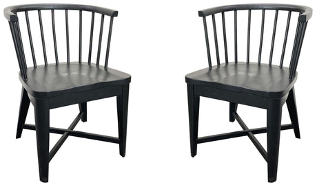 Americana Modern Dining - Dining Barrel Chair (Set of 2) - Black alternate view 4