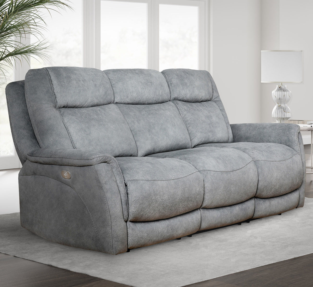 Sofá reclinable eléctrico Linus - Zero Gravity - Hudson Gray