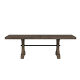 Yellowstone - Mesa de comedor con extensiones de 2 x 12" - Gris