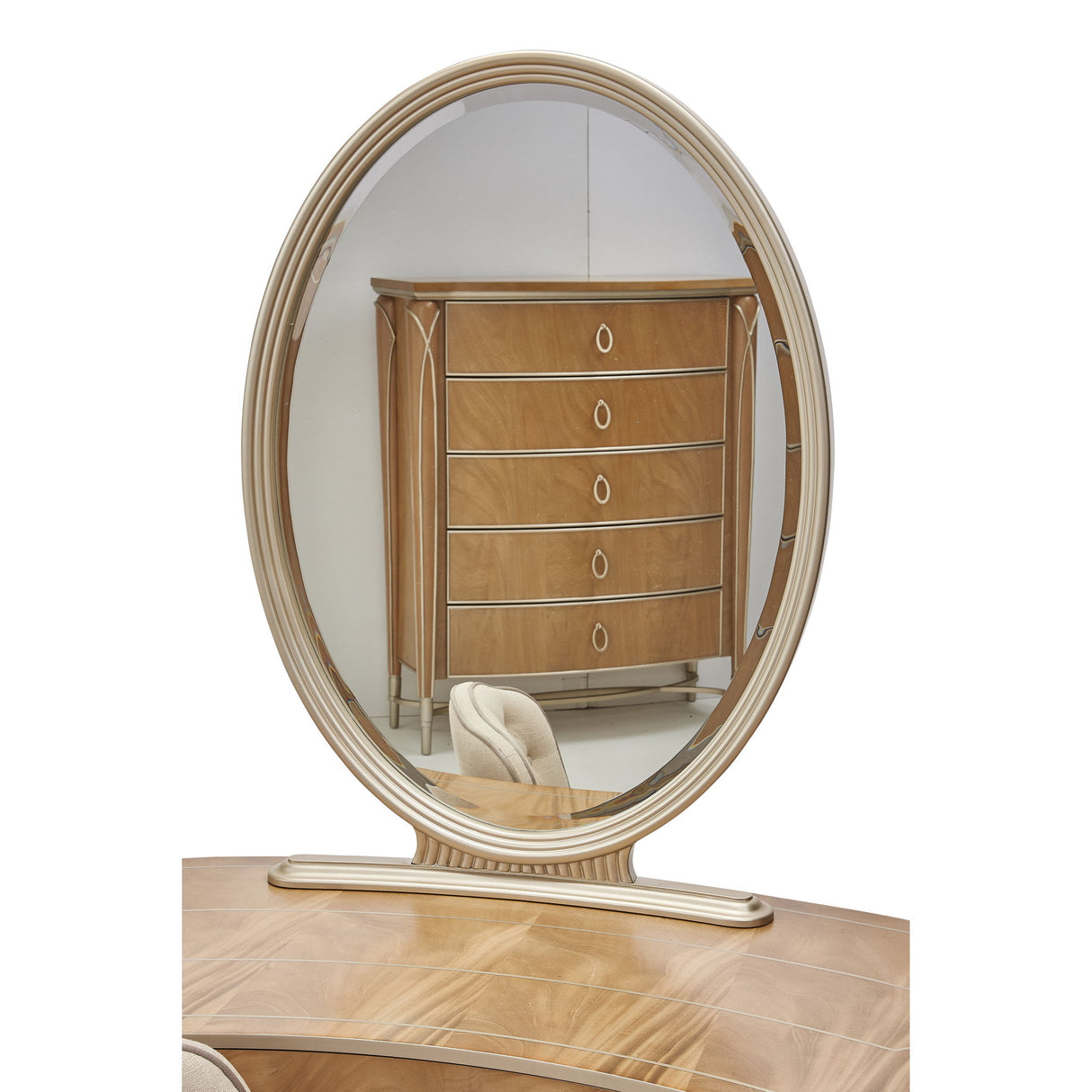 Villa Cherie - Vanity With Mirror - Caramel