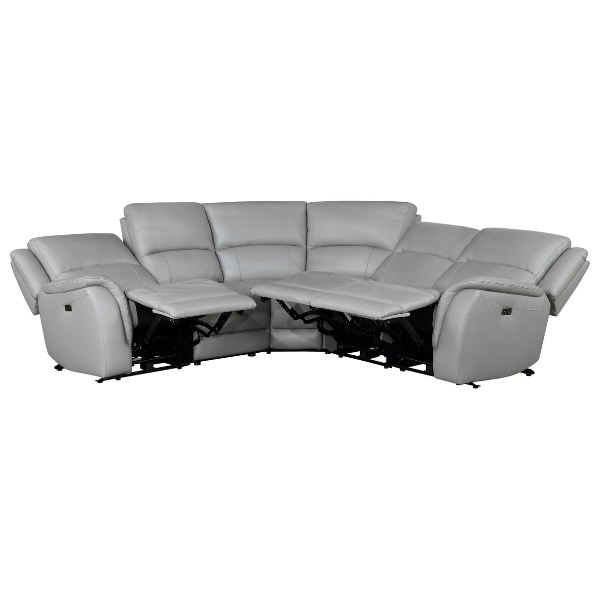Alexandria - Leather Power Sectional alternate view 13