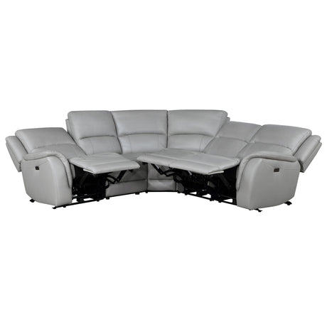 Alexandria - Leather Power Sectional alternate view 13