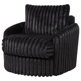 Sarco - Corduroy Upholstered Swivel Accent Arm Chair