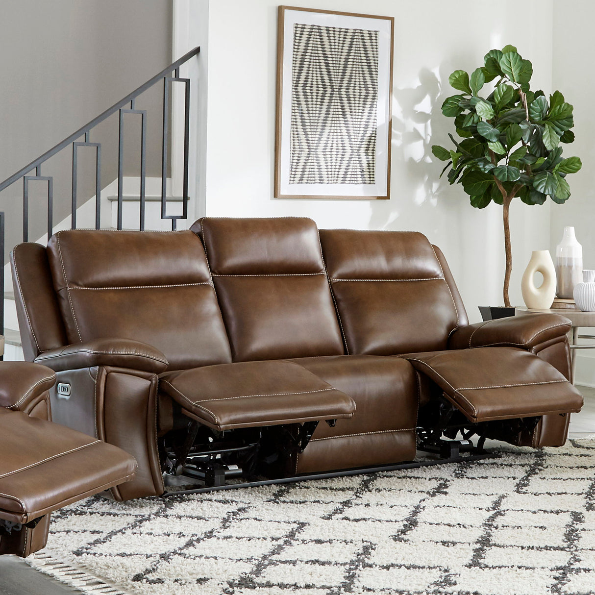 Jameson - Power Reclining Zero Gravity Sofa - Hickory