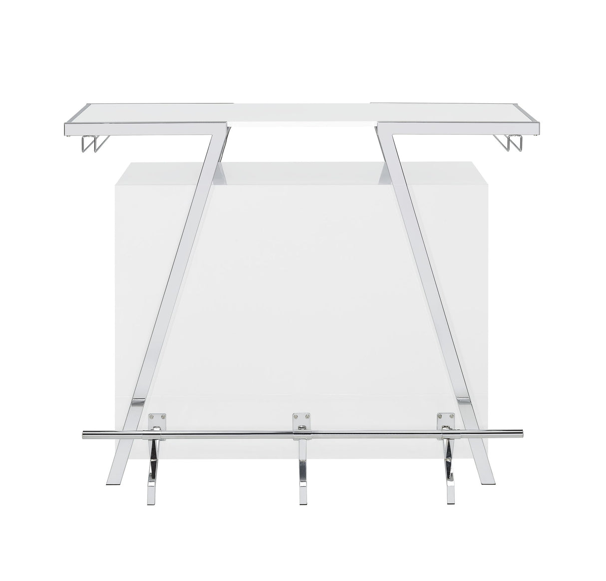 Zena - Bar With Led Lights - White