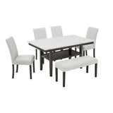 Carissa - Juego de comedor rectangular