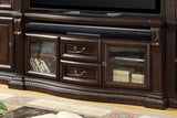 Bella - TV Console With Power Center - Vintage Sienna
