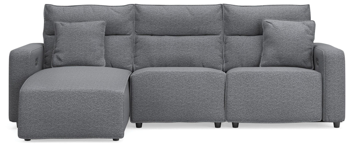 Modmax II - Seccional reclinable - Sal y pimienta
