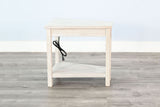 Chair Side Table With Power Strip