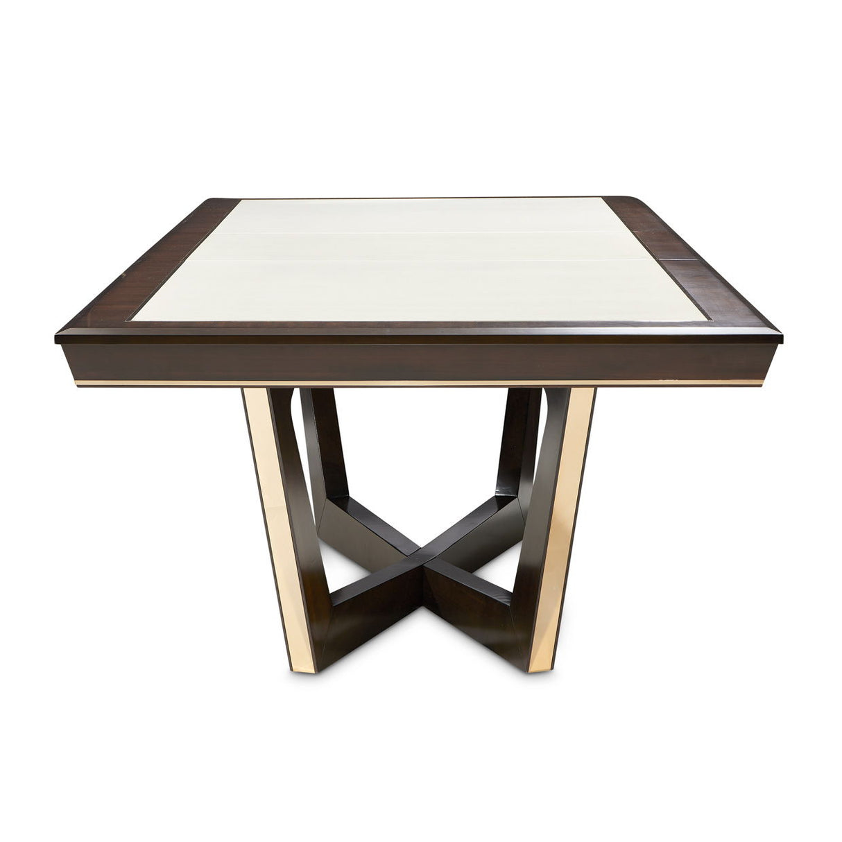 Belmont Place - Rectangular Dining Table - White / Dark Brown