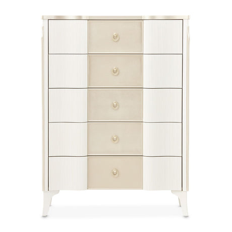 La Marisia - 5-Drawer Chest - Creamy Pearl