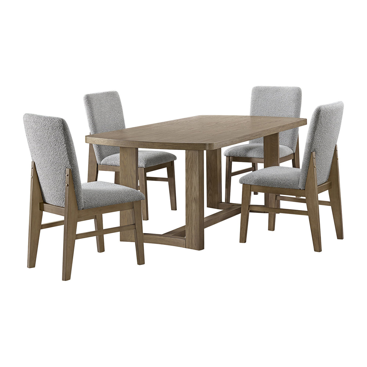 Portland - Juego de comedor rectangular