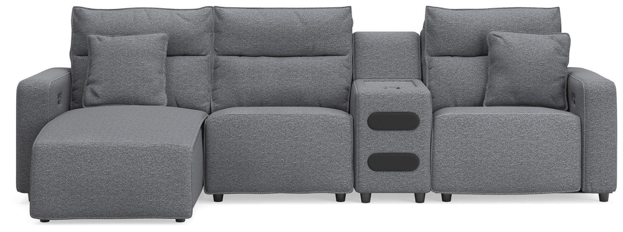 Modmax II - Seccional reclinable - Sal y pimienta