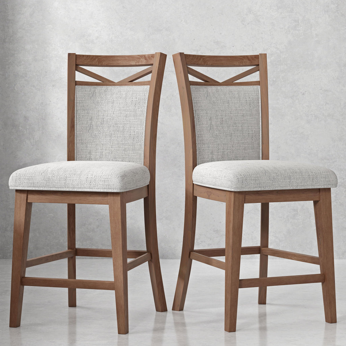 Americana Modern Dining - Upholstered Counter Chair (Set of 2) - Cotton alternate view 3