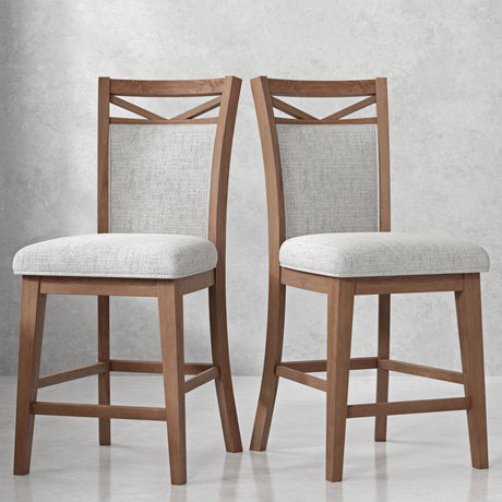 Americana Modern Dining - Upholstered Counter Chair (Set of 2) - Cotton alternate view 3