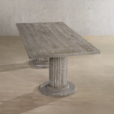 Gabrian - Mesa de comedor - Gris recuperado - 79 cm