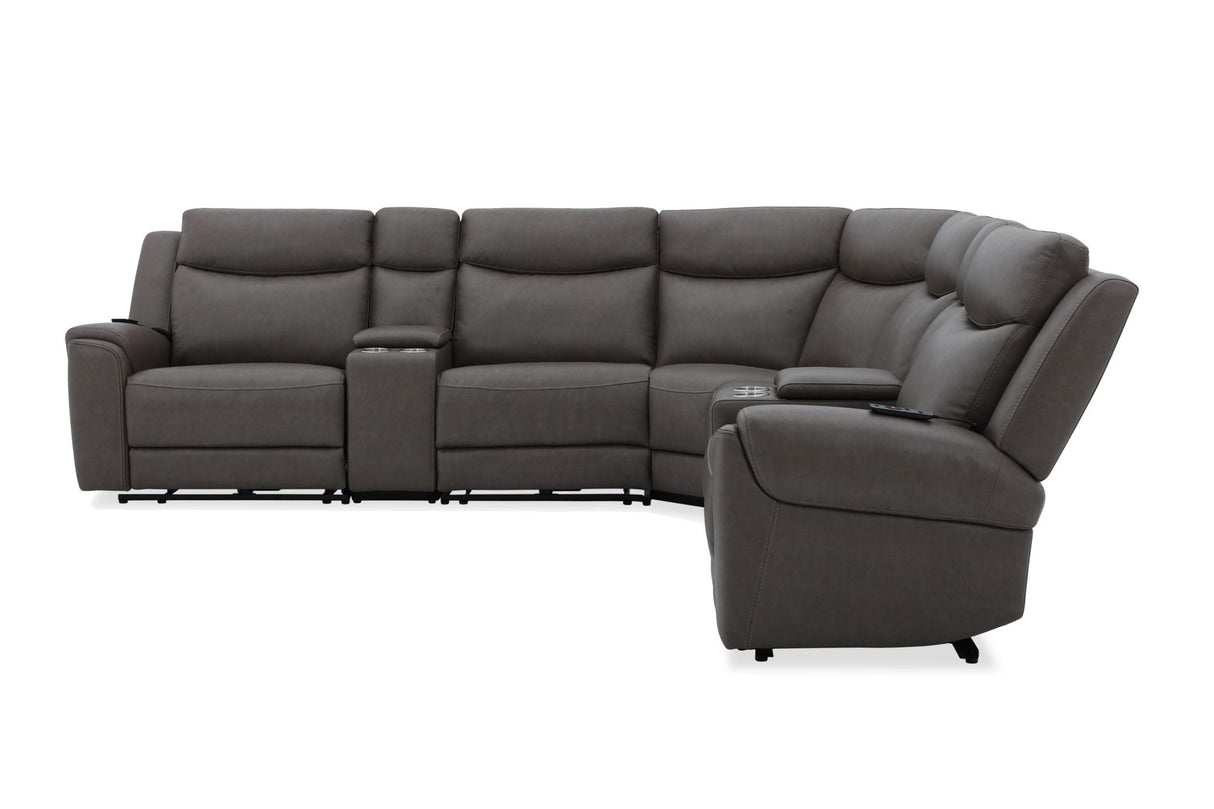 Momentum - Modular Power Reclining Sectional With Power Adjustable Headrests