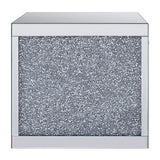 Noralie - Mesa auxiliar - Espejo y diamantes de imitación - 23"