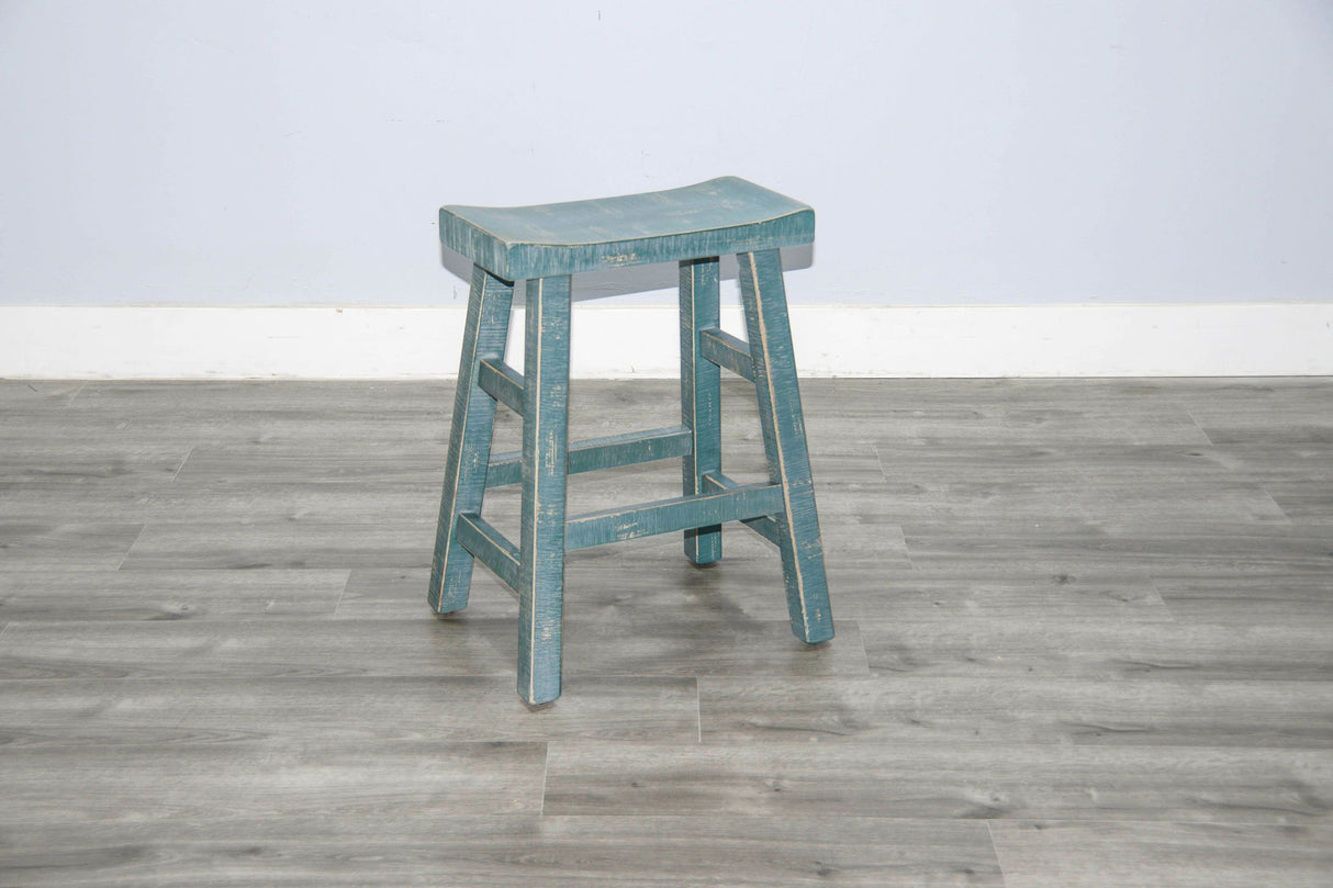 Marina - Stool With Wood Seat (Set of 2)