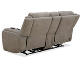 Penfield - Power Reclining Zero Gravity Console Loveseat With Heat, Massage And Speaker - Frappe