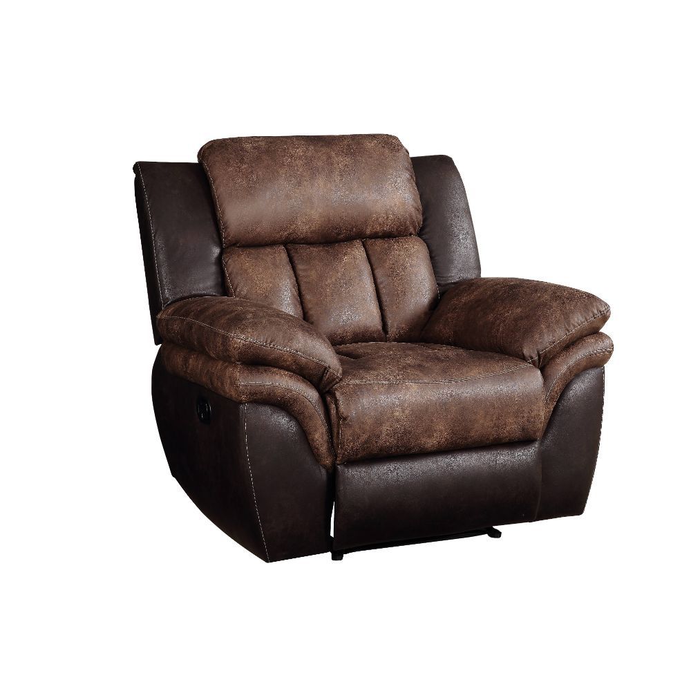 Jaylen - Reclinable - Microfibra Pulida Color Toffee y Espresso