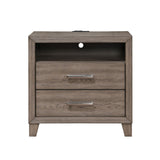Harrisburg - 2 Drawer Nightstand - Walnut