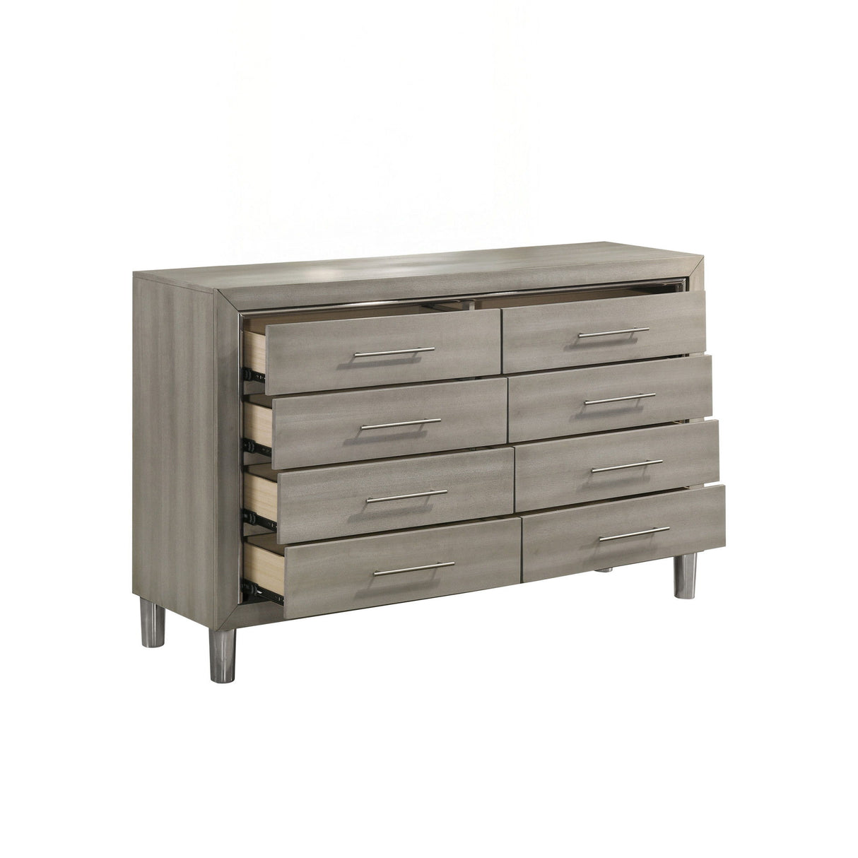 Lennox - 8 Drawer Dresser - Gray