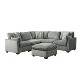 Deville - Modular 5 Piece Sectional - Nova Gray