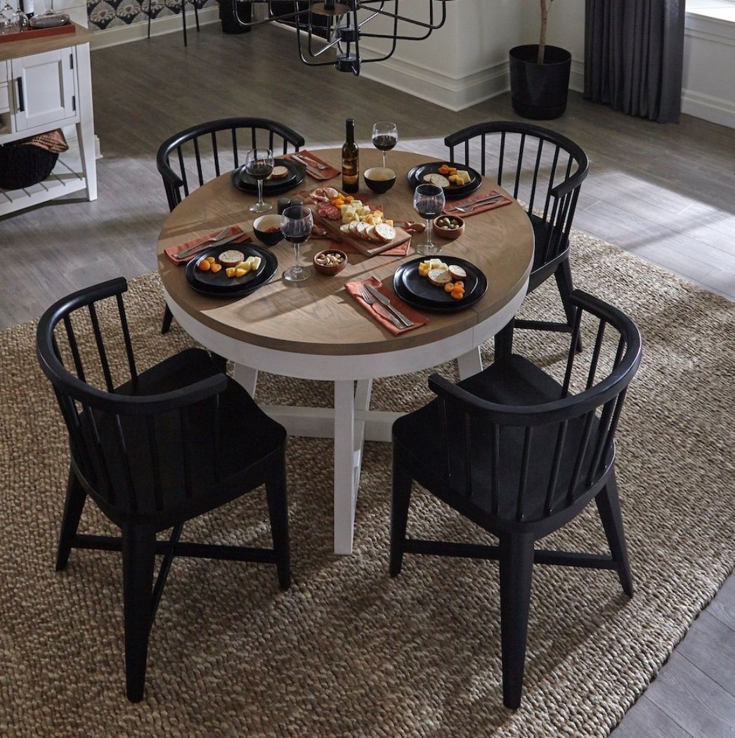 Americana Modern Dining - Barrel Dining Chair (Set of 2) - Black alternate view 4