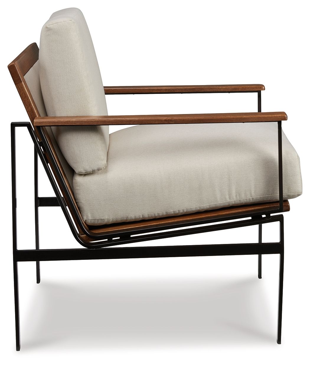Tilden - Sillón decorativo - Marfil / Marrón