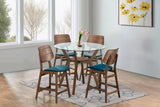 Oscar - Conjunto de mesa de mostrador de vidrio redondo