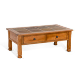 Sedona - Transitional Wood Coffee Table - Rustic Oak